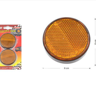 CAR ACCESSORIES LA-906 2KOMM 17473 LA-906 E4 certified circular reflective film 2PC double bubble mouth