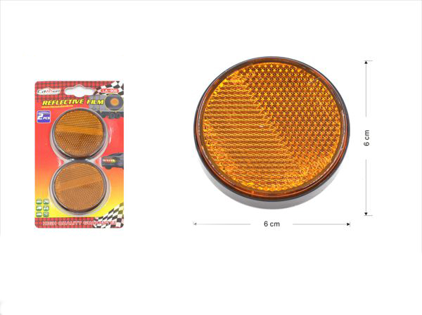 CAR ACCESSORIES LA-906 2KOMM 17473 LA-906 E4 certified circular reflective film 2PC double bubble mouth