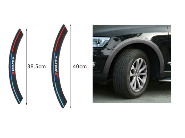 CAR FENDER BROW (sports) 26202 Auto sports white eyebrow stickers (sports)