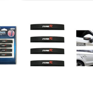 CAR PROTECTORS 1310 door side black double bubble 4PC clear packing