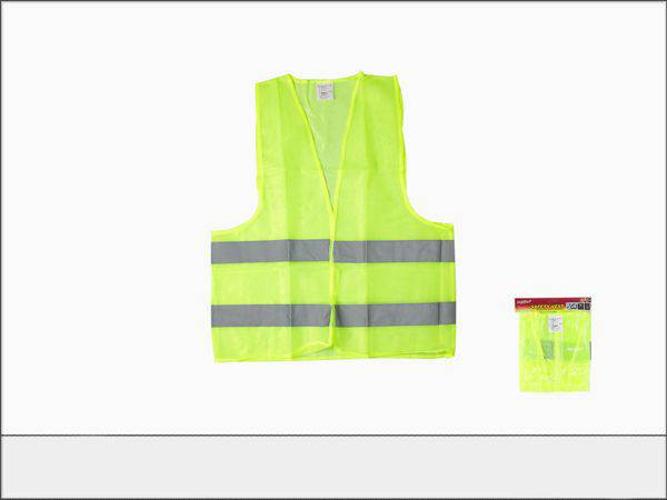 WORK VEST 12909 8247 Reflective clothing 60g (general bright) fluorescent color OPP bag + request card