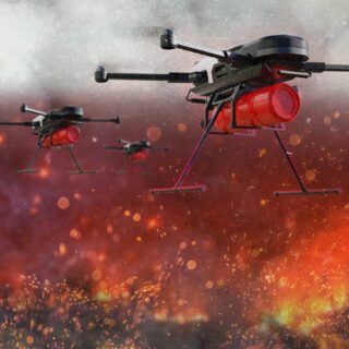 Wildfire Detection & Extinguishing Fires,25 hours flight Drone